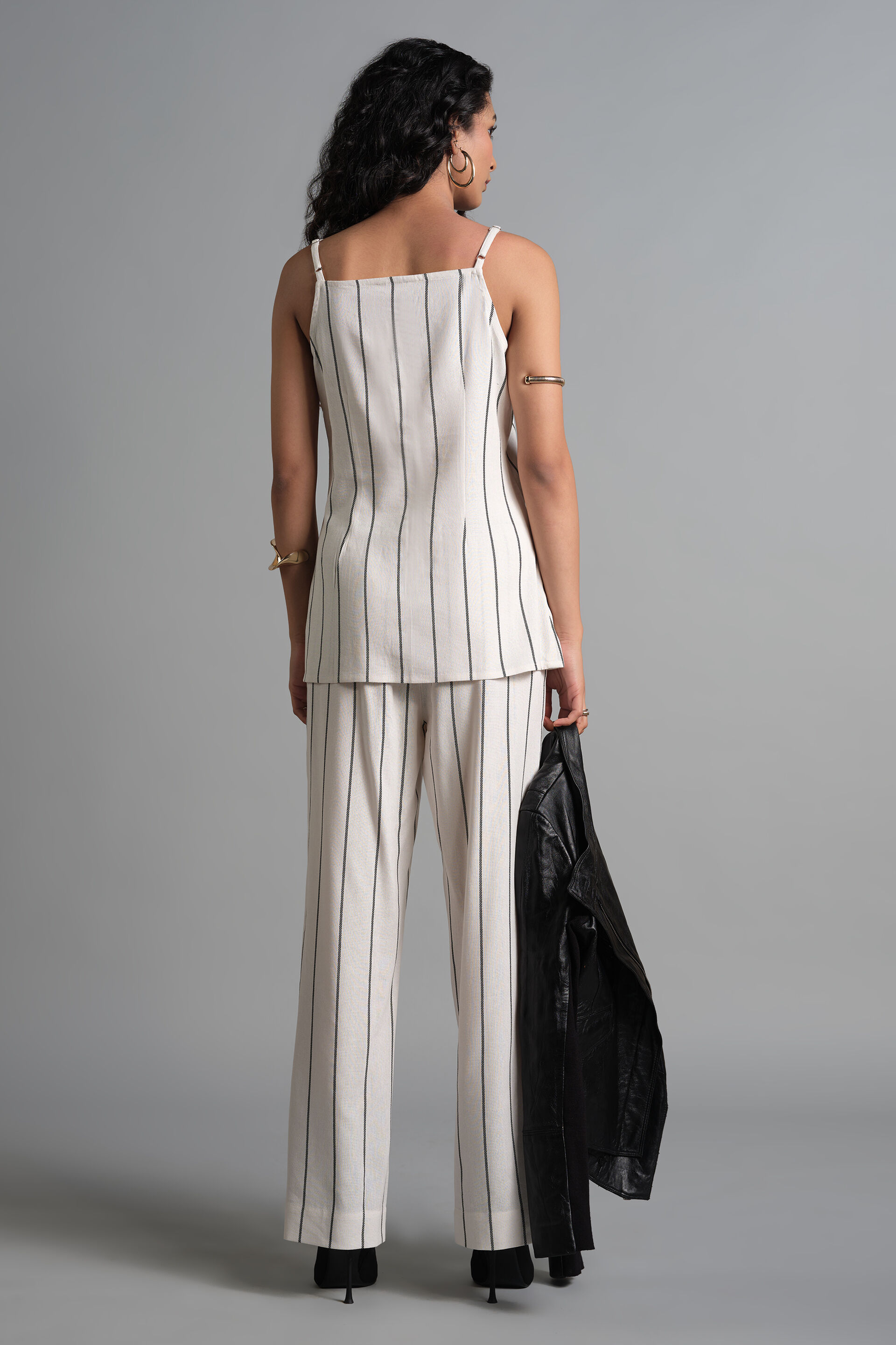 Striped Stunner Top, White, image 4